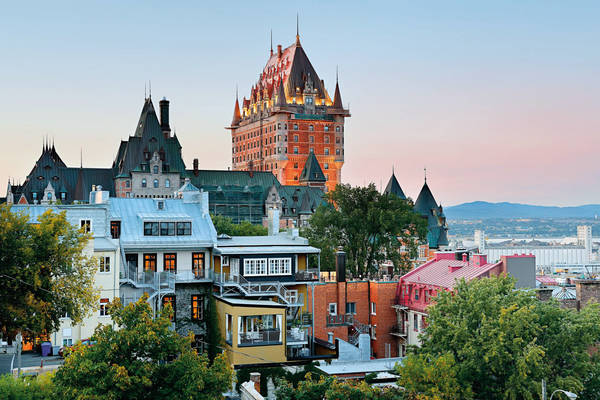 179023973 Skyline of Quebec City at sunset