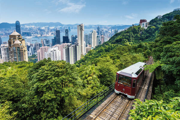 Victoria Peak Tram in Hong kong