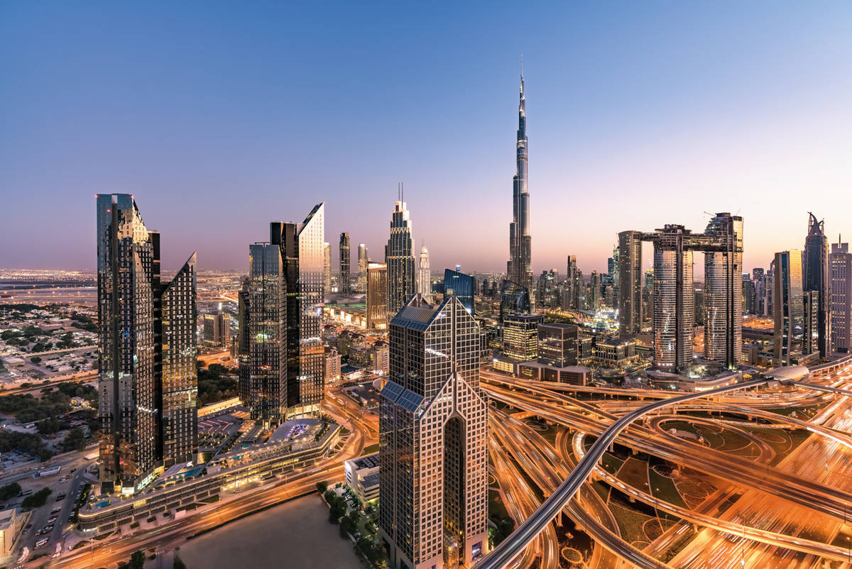 City skyline in Dubai