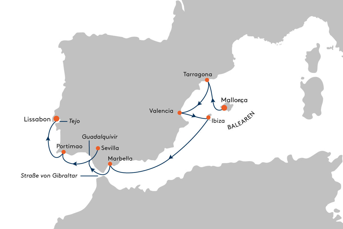 Kreuzfahrt Von Palma De Mallorca Nach Lissabon Mit Ms Europa