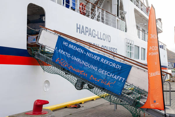 Neuer Rekord - Arktisumrundung MS BREMEN