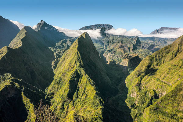 Cirque de Mafate in La Reunion island Cirque de Mafate in La Reunion island