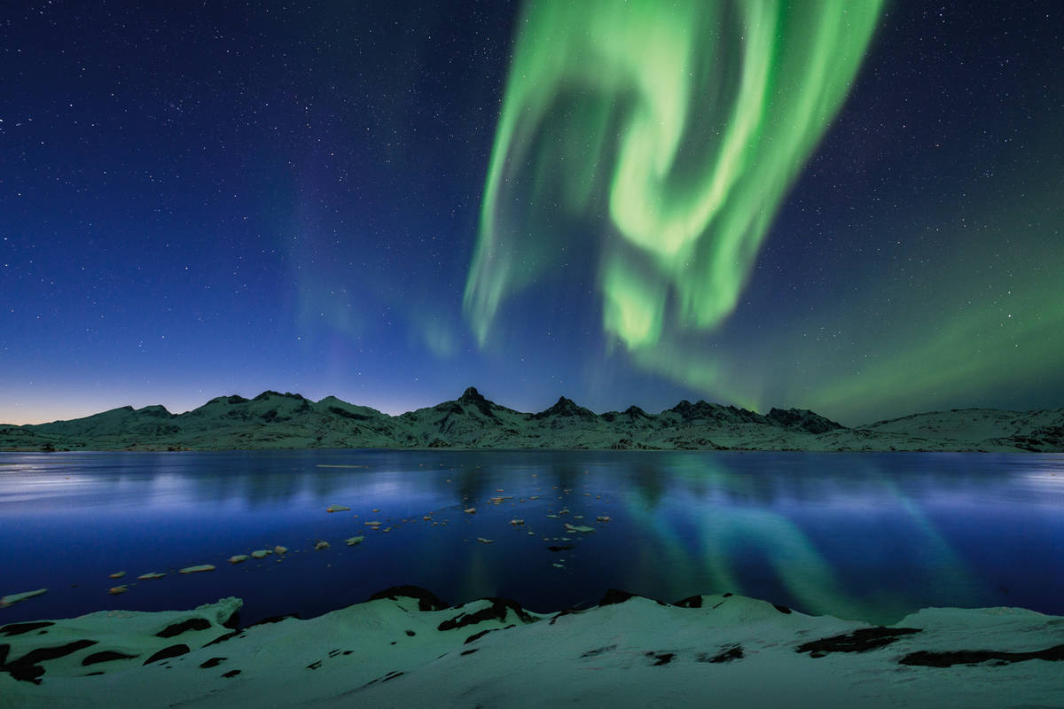 Aurora Borealis, Tasiilaq, Ammassalik, Greenland