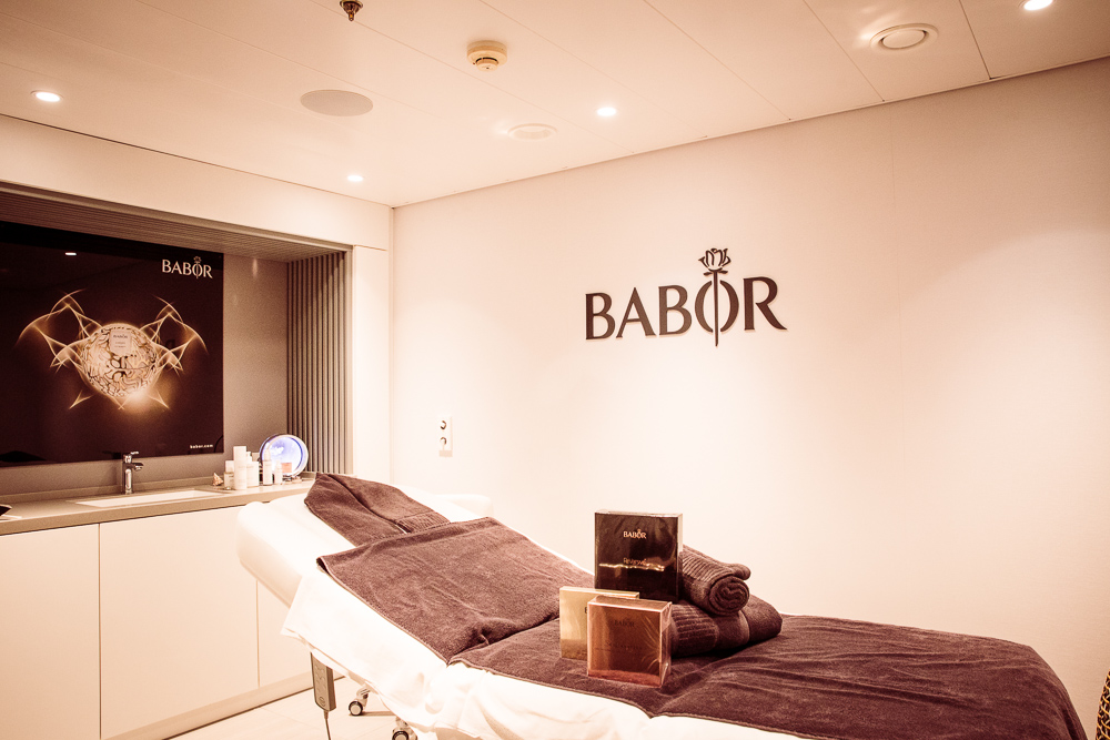 Babor-Lounge an Bord der EUROPA im Ocean Spa, Hapag-Lloyd Cruises.
