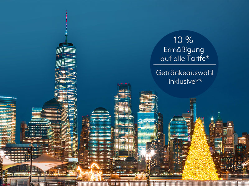 Weihnachtlicher Zauber und glänzendes New York