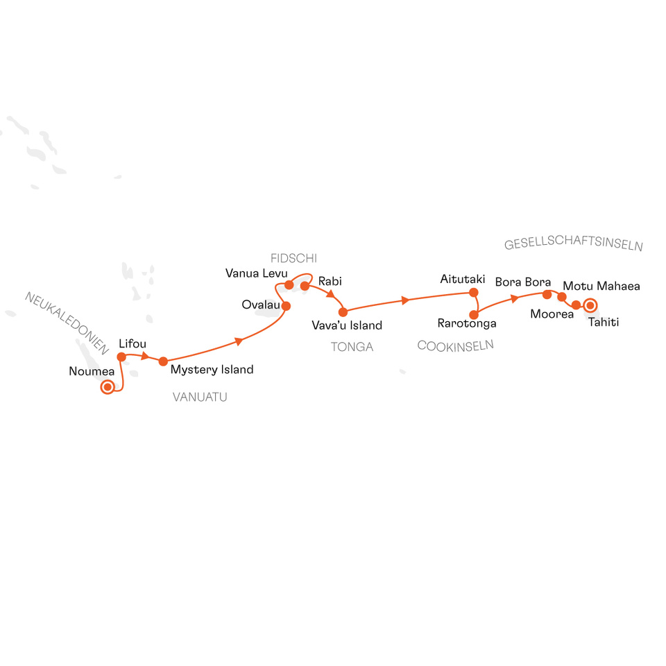 Originale Hapag-Lloyd Cruises Routenkarte SPI2704