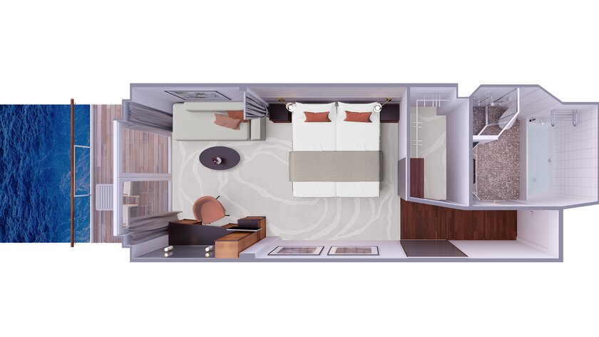 Veranda Suite der MS Europa